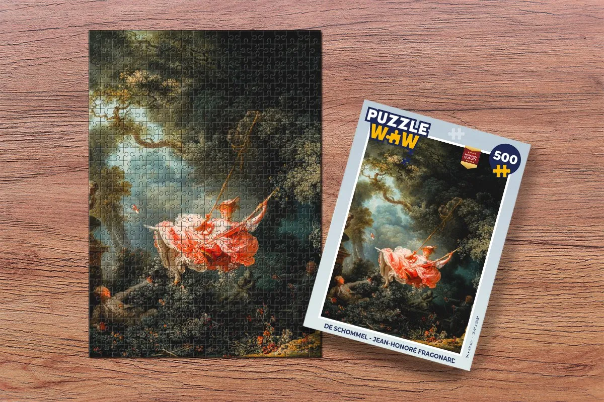 PuzzleWow Jean-Honoré Fragonard Legpuzzel 500 Stuks - Multicolor