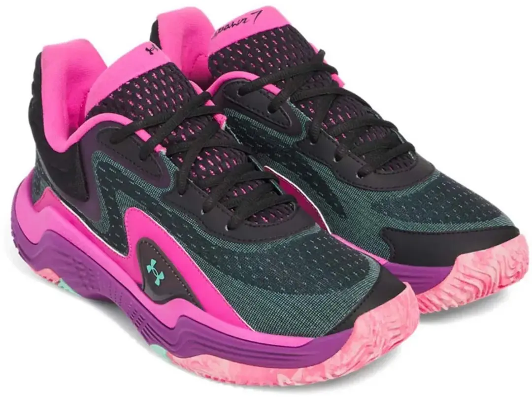 Under Armour Spawn 7 Basketbalschoenen - Zwart - afbeelding 4 van 4