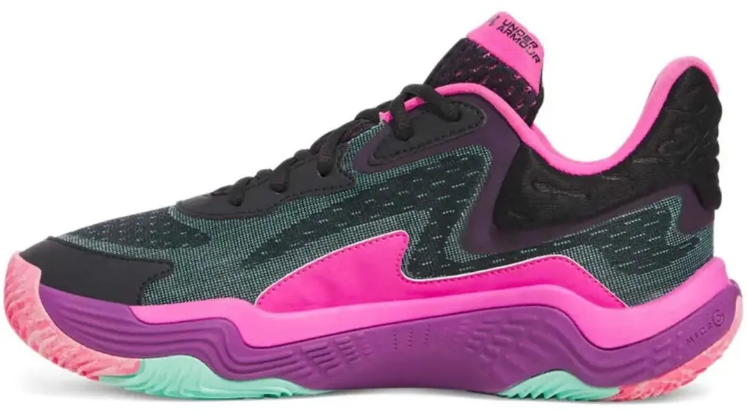 Under Armour Spawn 7 Basketbalschoenen - Zwart - afbeelding 3 van 4