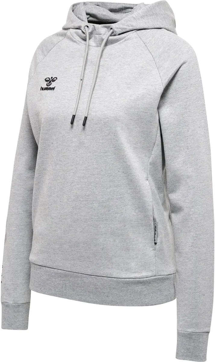 Hummel Move Grid Katoenen Hoodie - Grijs - afbeelding 2 van 6