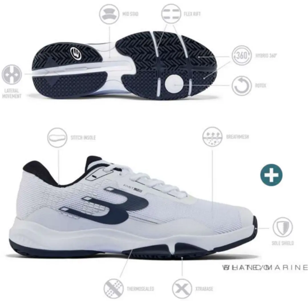 Bullpadel Hybrid Fly 26i Heren Padelschoen 44 - afbeelding 5 van 6