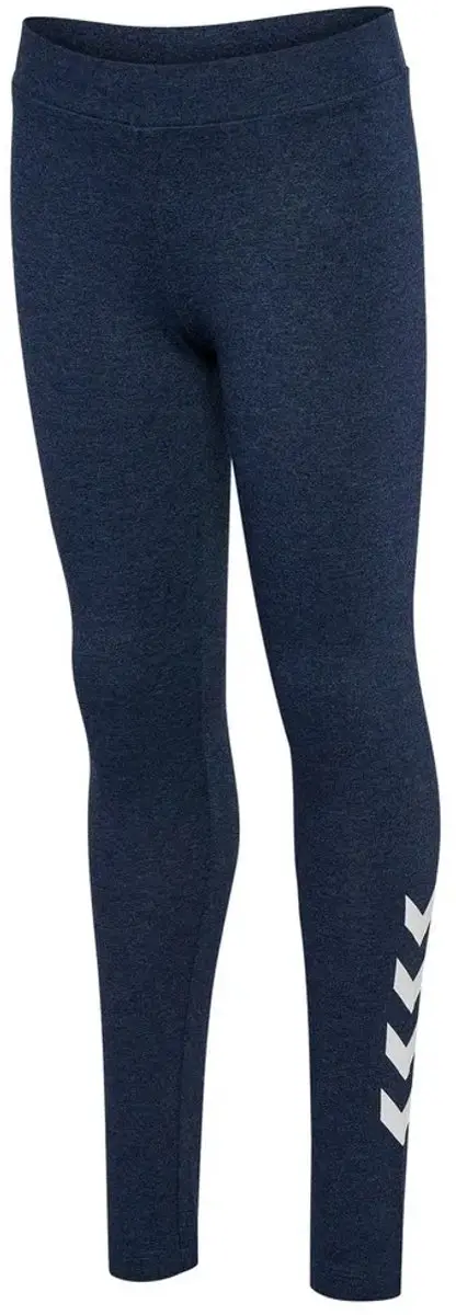 Hummel Kinder Leggings 229993 - Dress Blue Melange - afbeelding 4 van 6