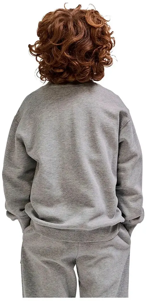 Hummel HmlCLEAN Kinder Sweatshirt - Grey Melange - afbeelding 4 van 6