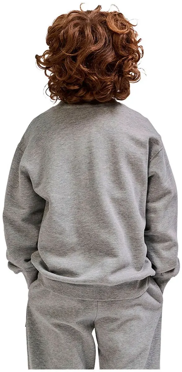 Hummel HmlCLEAN Kinder Sweatshirt - Grey Melange - afbeelding 3 van 6
