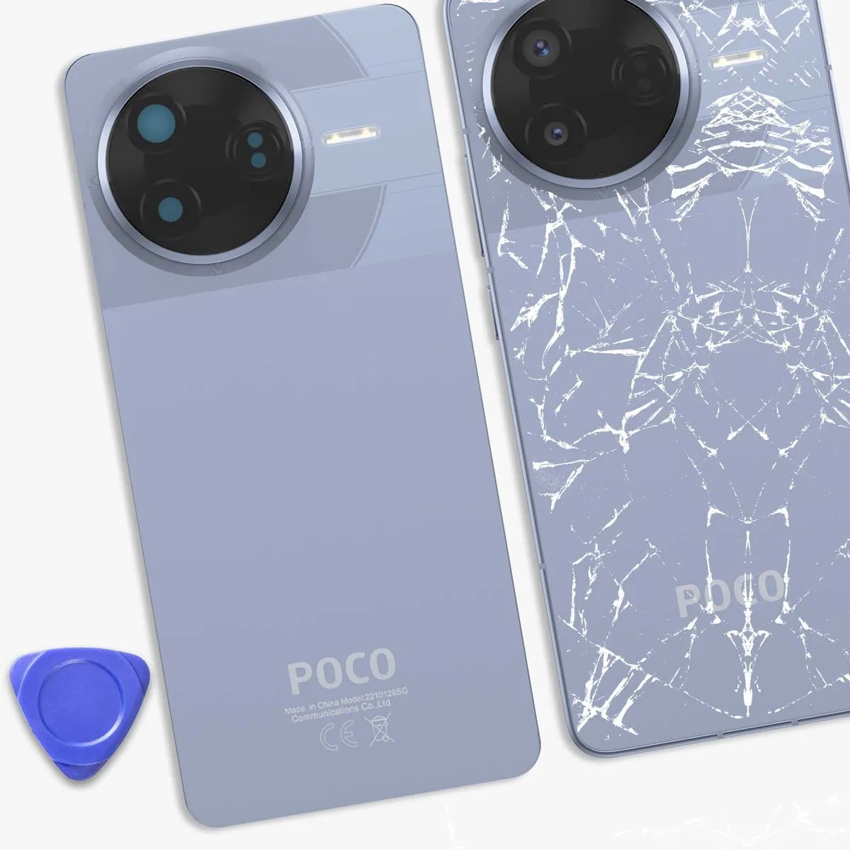 Xiaomi Poco F7 Pro Originele Batterijklep - Blauw