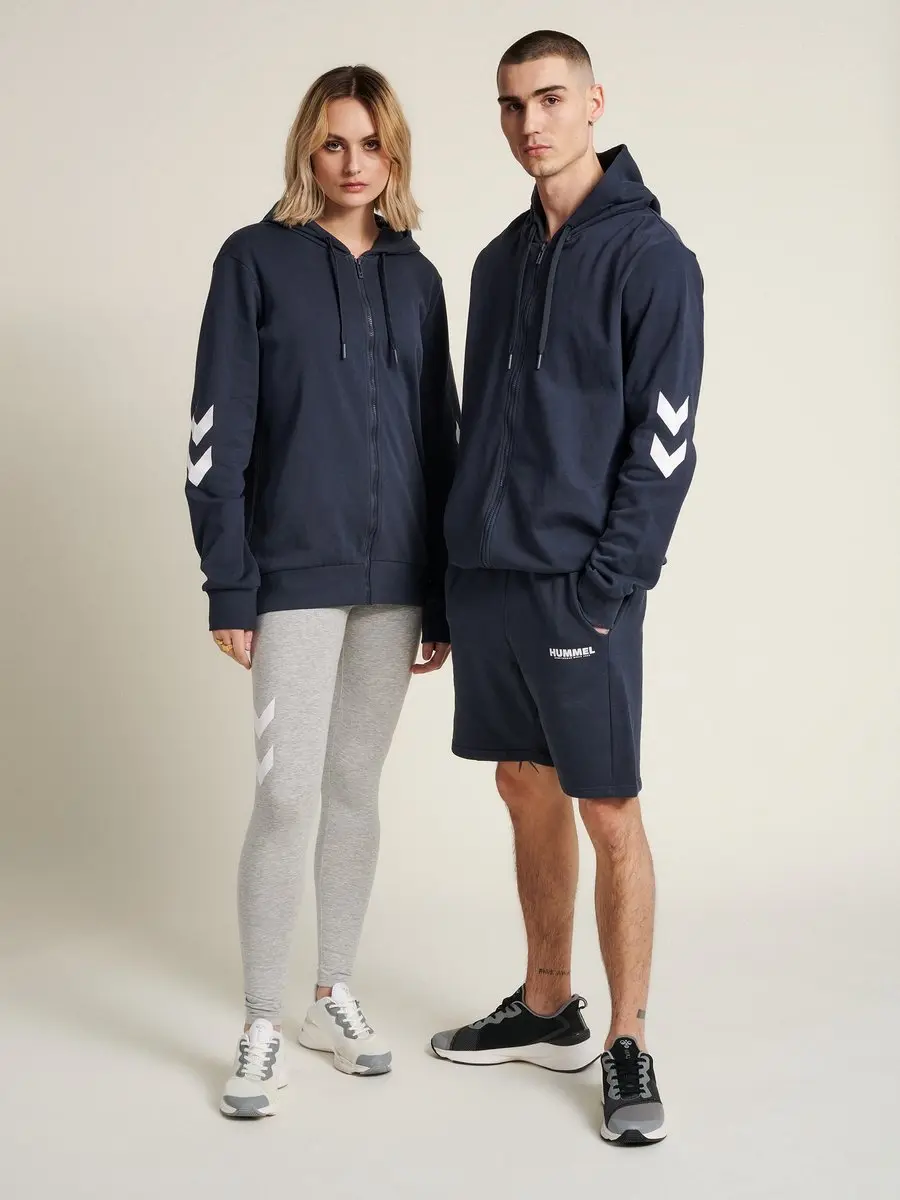Hummel Hmllegacy Zip Hoodie - Blauw - afbeelding 5 van 6