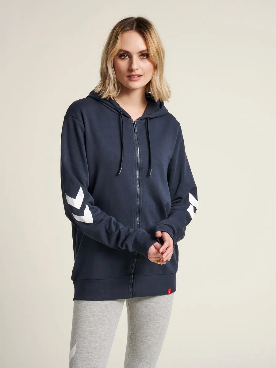 Hummel Hmllegacy Zip Hoodie - Blauw - afbeelding 6 van 6