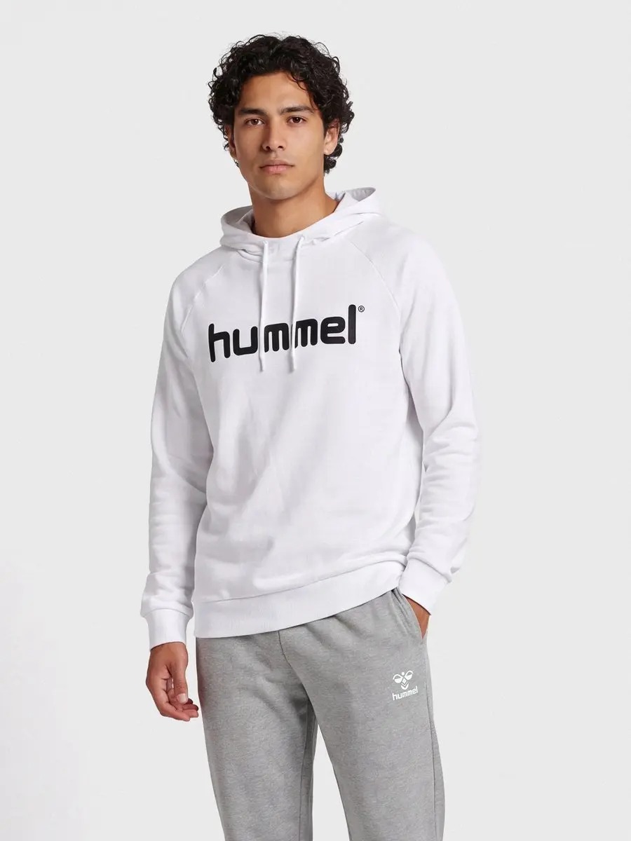 Hummel Cotton Logo Hoodie Wit - afbeelding 4 van 4