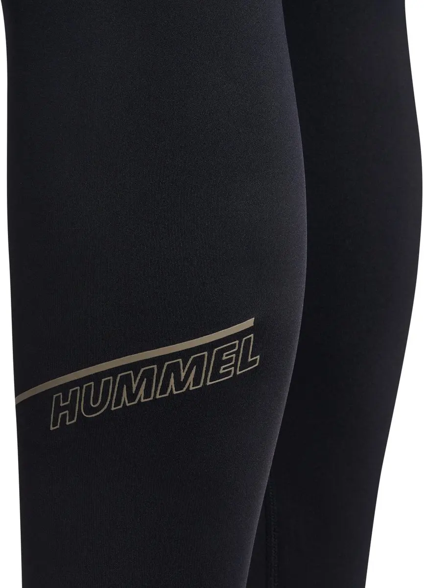 Hummel Hmlcourt Mid Waist Pocket Tights - XS - Lichtgrijs/Zwart - afbeelding 4 van 6