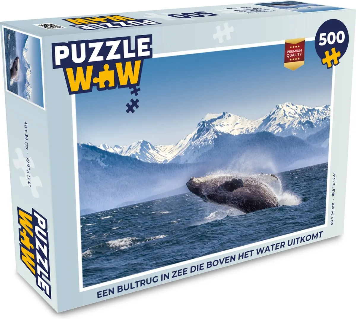 PuzzleWow Legpuzzel Bultrug in zee 500 Stuks