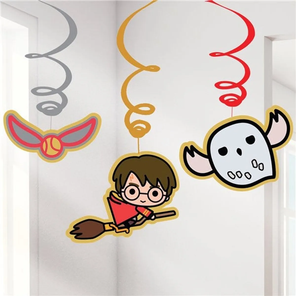 Harry Potter Swirl Decoraties - 6 Stuks 60cm Multikleur