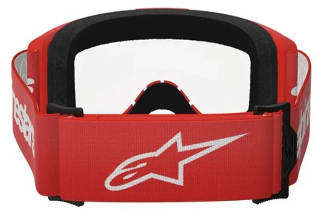 Alpinestars Vision 3 Crossbril - Rood - Heldere lens - afbeelding 3 van 4