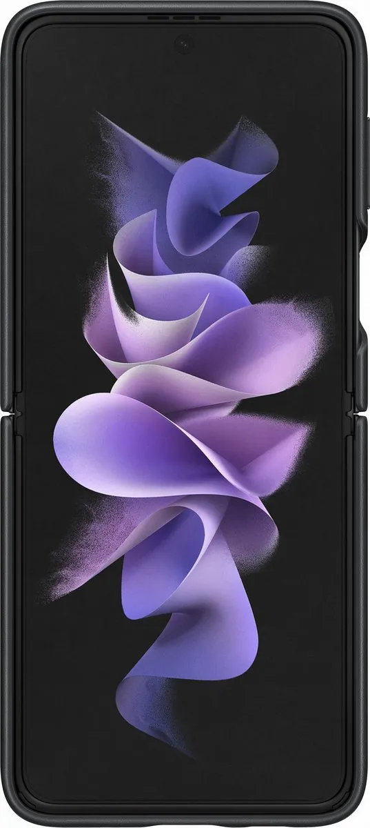 Samsung Galaxy Z Flip3 Lederen Hoesje EF-VF711LBEGWW - Zwart