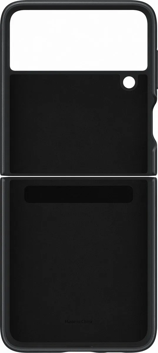 Samsung Galaxy Z Flip3 Lederen Hoesje EF-VF711LBEGWW - Zwart