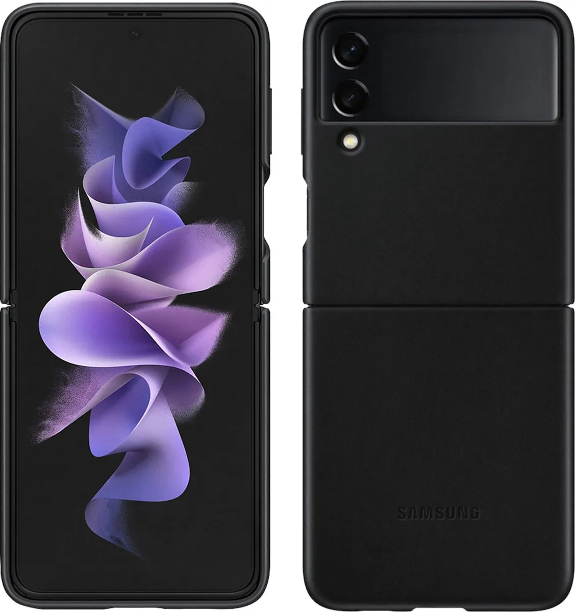 Samsung Galaxy Z Flip3 Lederen Hoesje EF-VF711LBEGWW