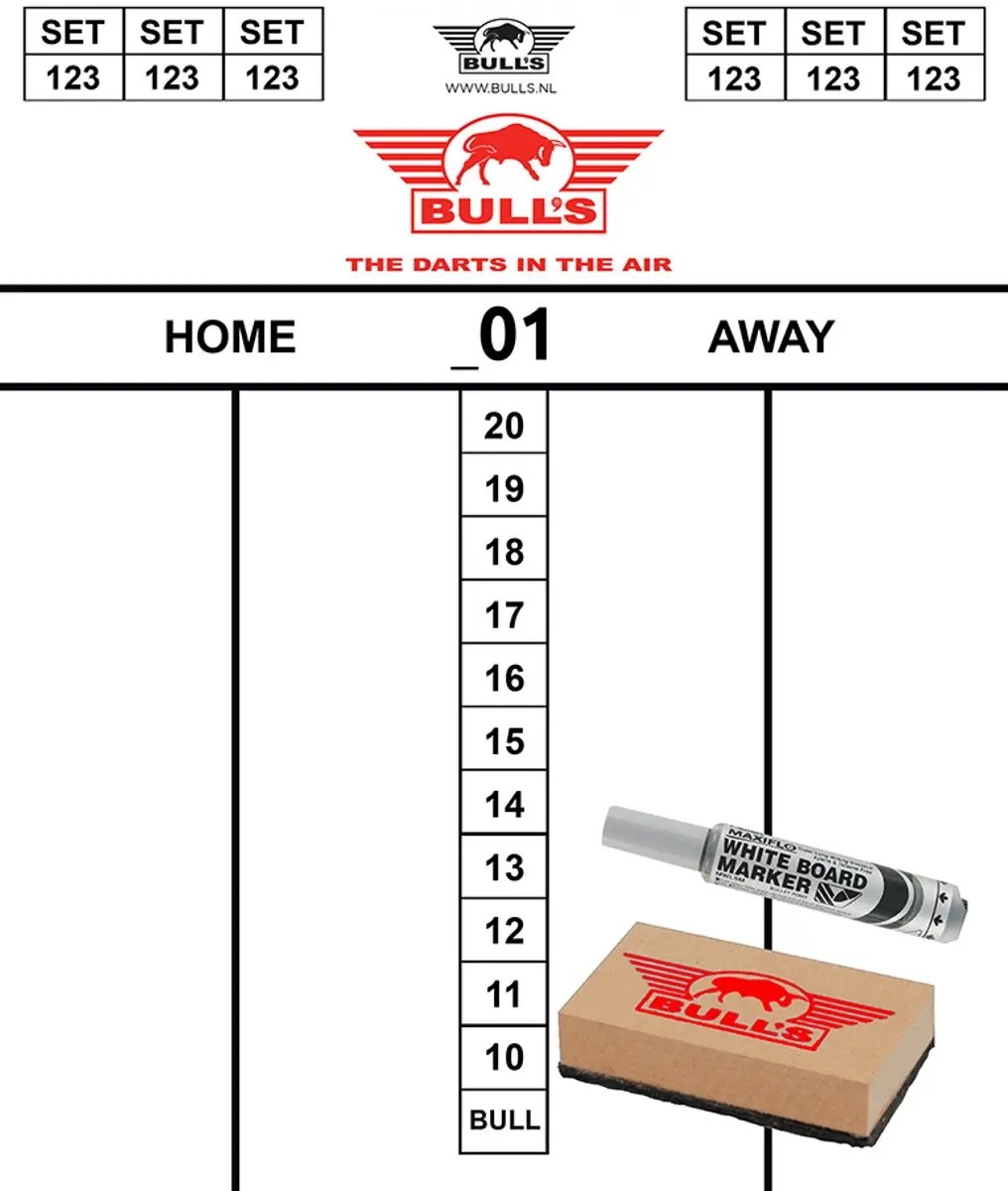 Bull's Scoreset Flex 35x25