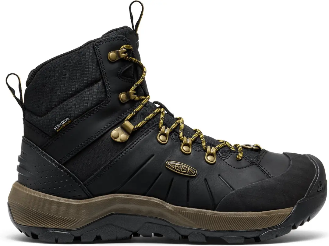 Revel IV Mid Polar Heren Wandelschoenen Leer Zwart Waterdicht