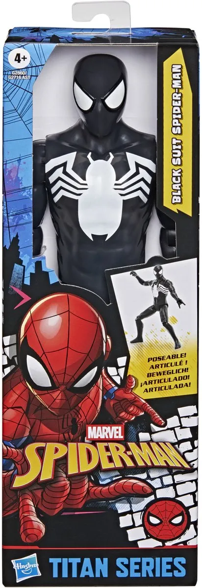 Marvel Spider-Man Titan Series Actiefiguur 30cm - Black Suit
