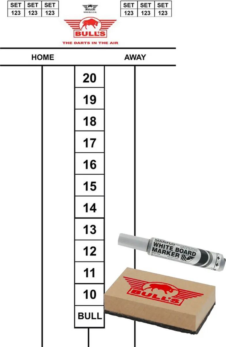 Bull's Scoreset Flex 60x30 - afbeelding 2 van 2