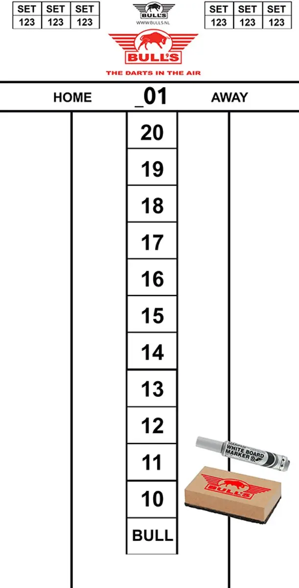 Bull's Scoreset Flex 60x30