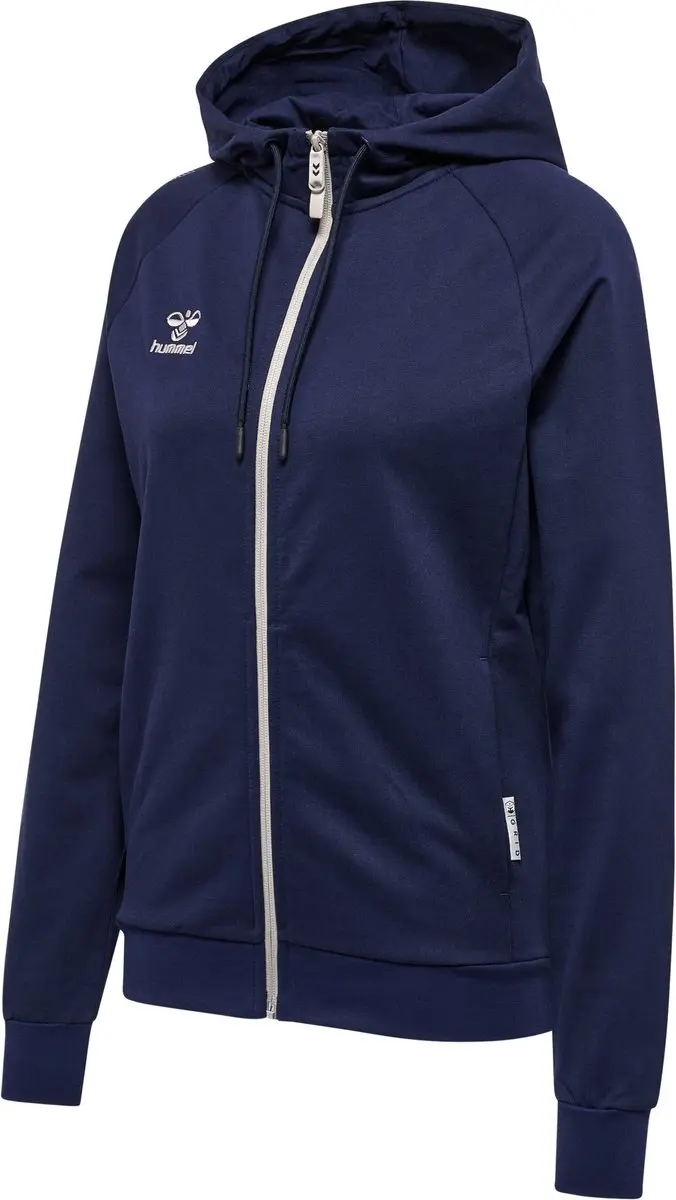 Hummel Move Grid Zip Hoodie Dames - Zwart - afbeelding 5 van 6