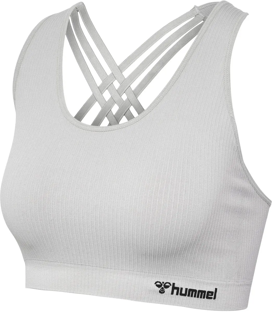 Hummel Mt Rest Naadloze Sporttop - XS - Paloma - afbeelding 6 van 6