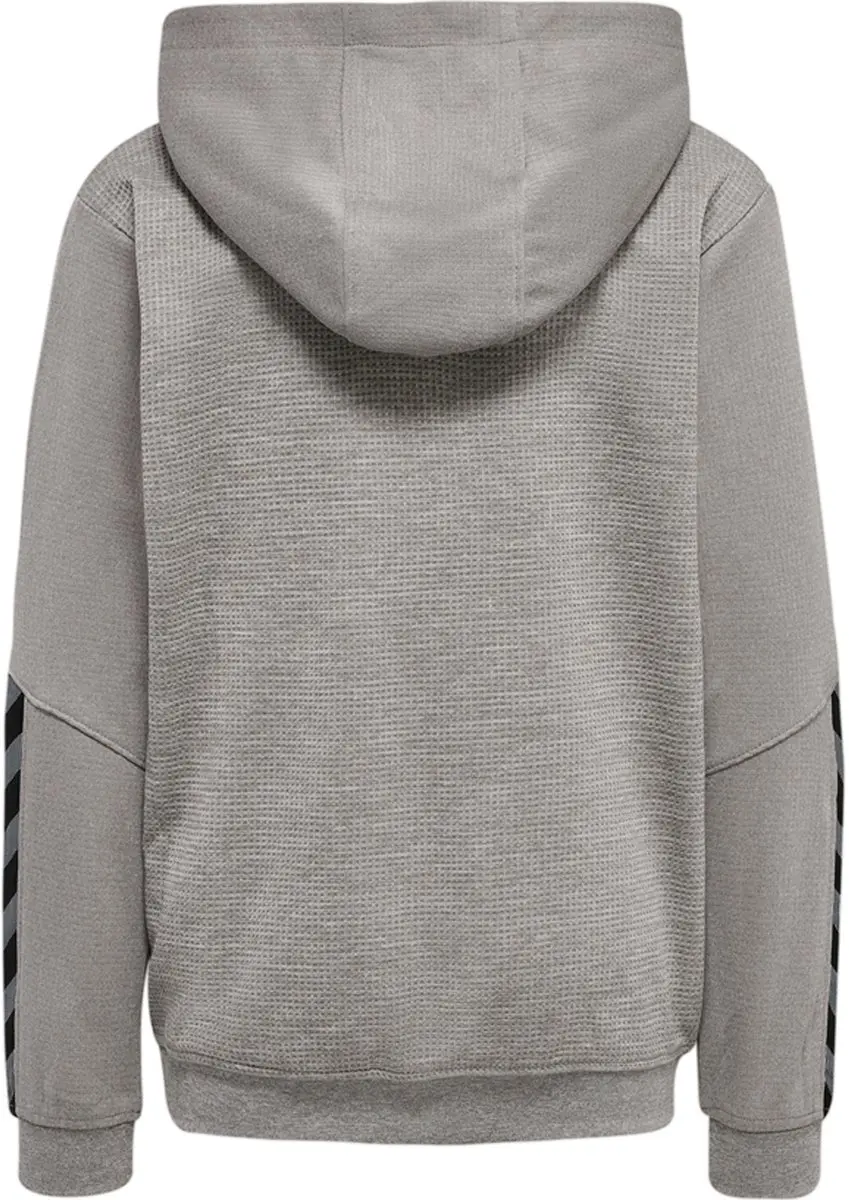 Hummel Authentic Kids Poly Hoodie - Grijs melange - afbeelding 3 van 4