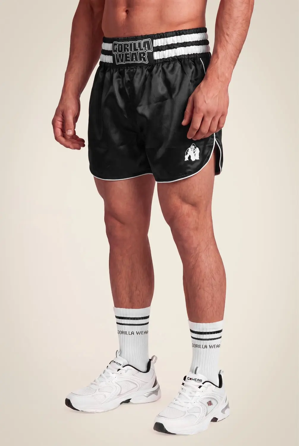Gorilla Wear Tacoma Fighting Shorts Zwart/Wit S