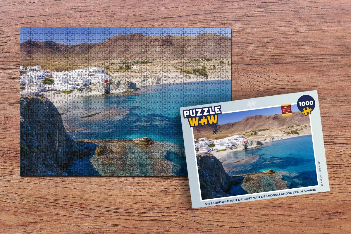 PuzzleWow Legpuzzel Spanje Vissen Zee 1000 Stuks - Multicolor