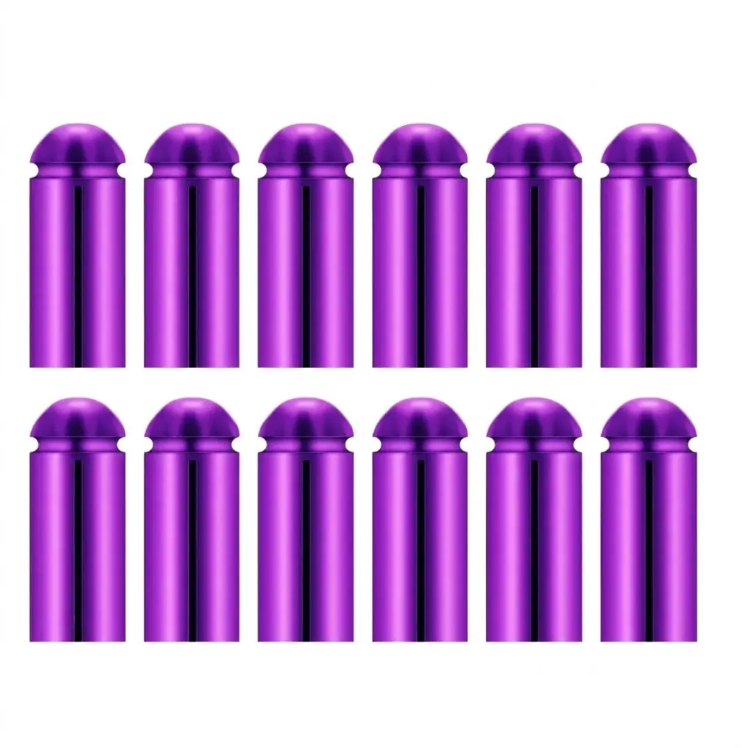 Paarse dart flight beschermers aluminium 12 stuks darts accessoires flight prote