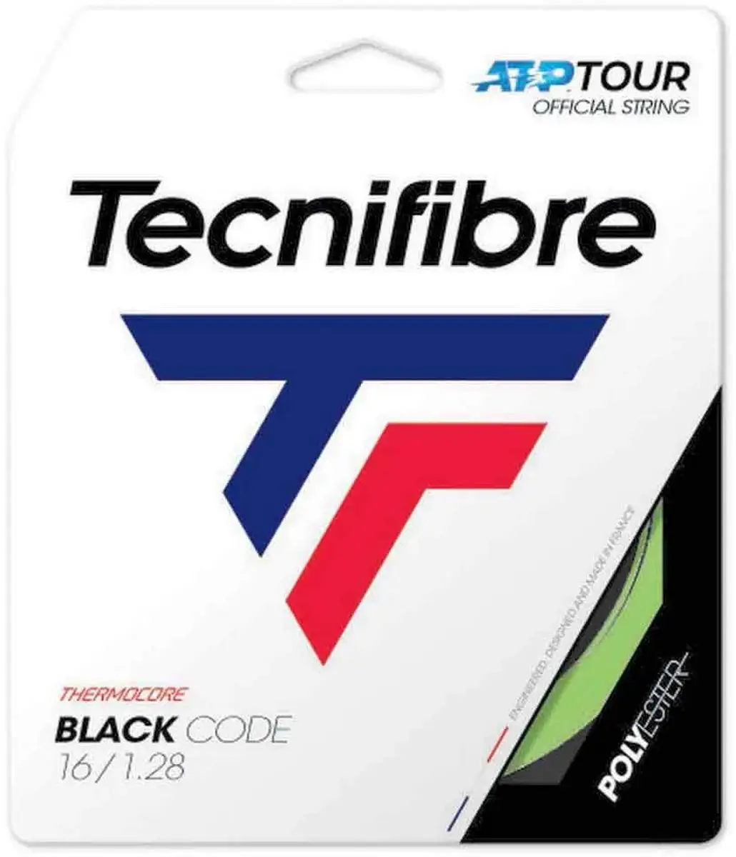 Tecnifibre Black Code Tennissnaar 12m - 1.24mm - Lime - afbeelding 2 van 3