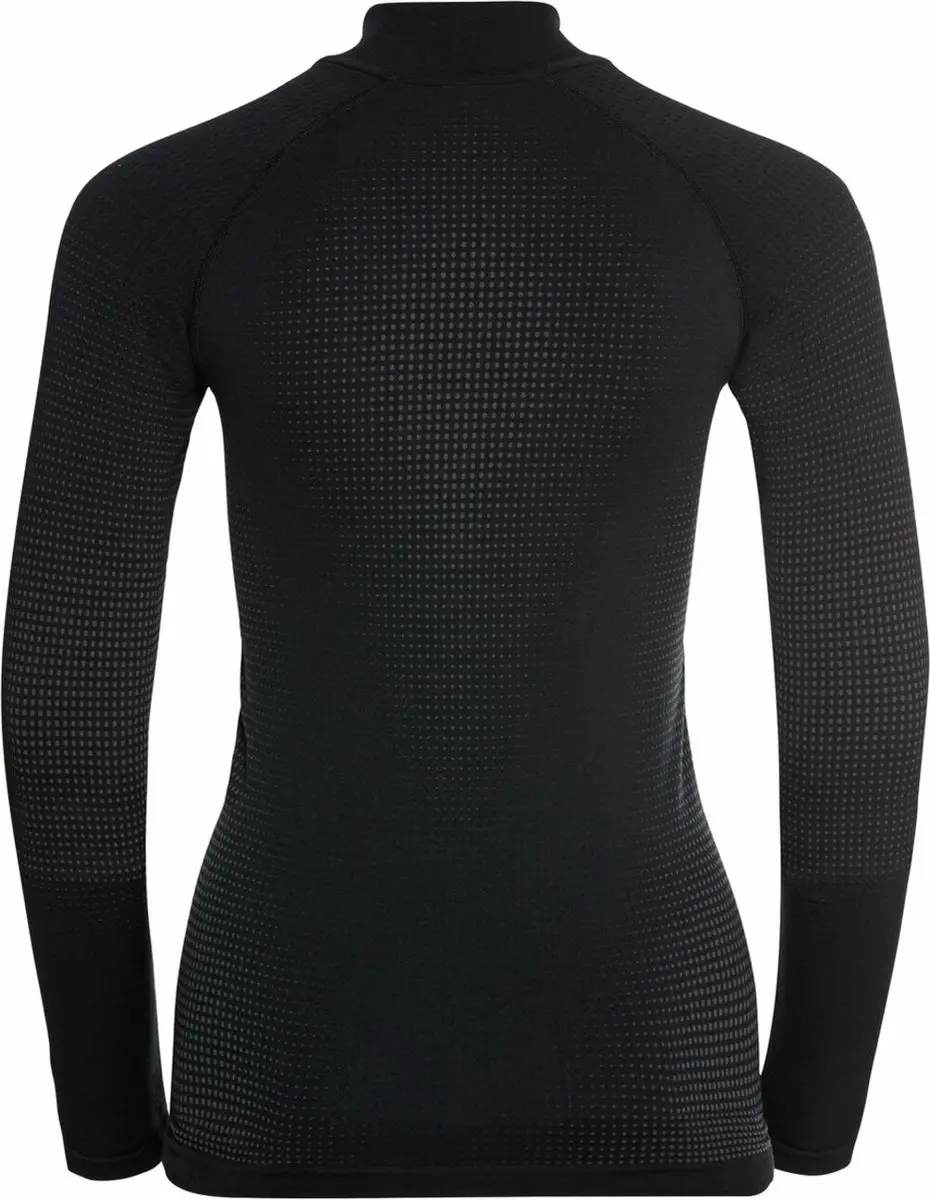 ODLO Performance Warm Halve Rits Shirt - Maat L - Zwart - afbeelding 4 van 4