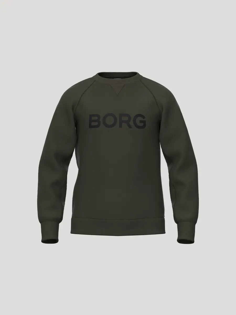 Björn Borg Essential 3 Sweater Jongens Trui Met Lange Mouwen Kinderen - Forest Night Groen - Maat 170