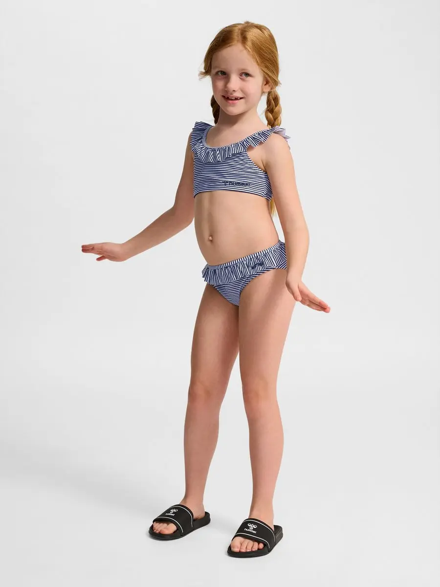 Hummel Frilli Bikini - Meisjes 104 - Navy Blazer/Wit - afbeelding 5 van 6