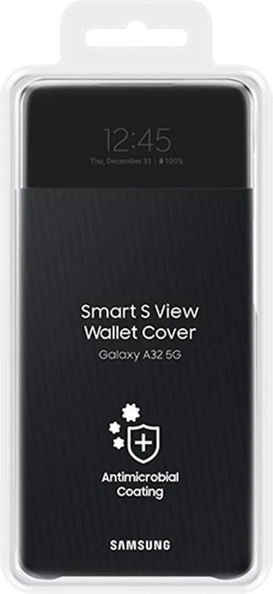 Samsung S-View Wallet Case EF-EA325PBEGEE - Galaxy A32 5G - Zwart