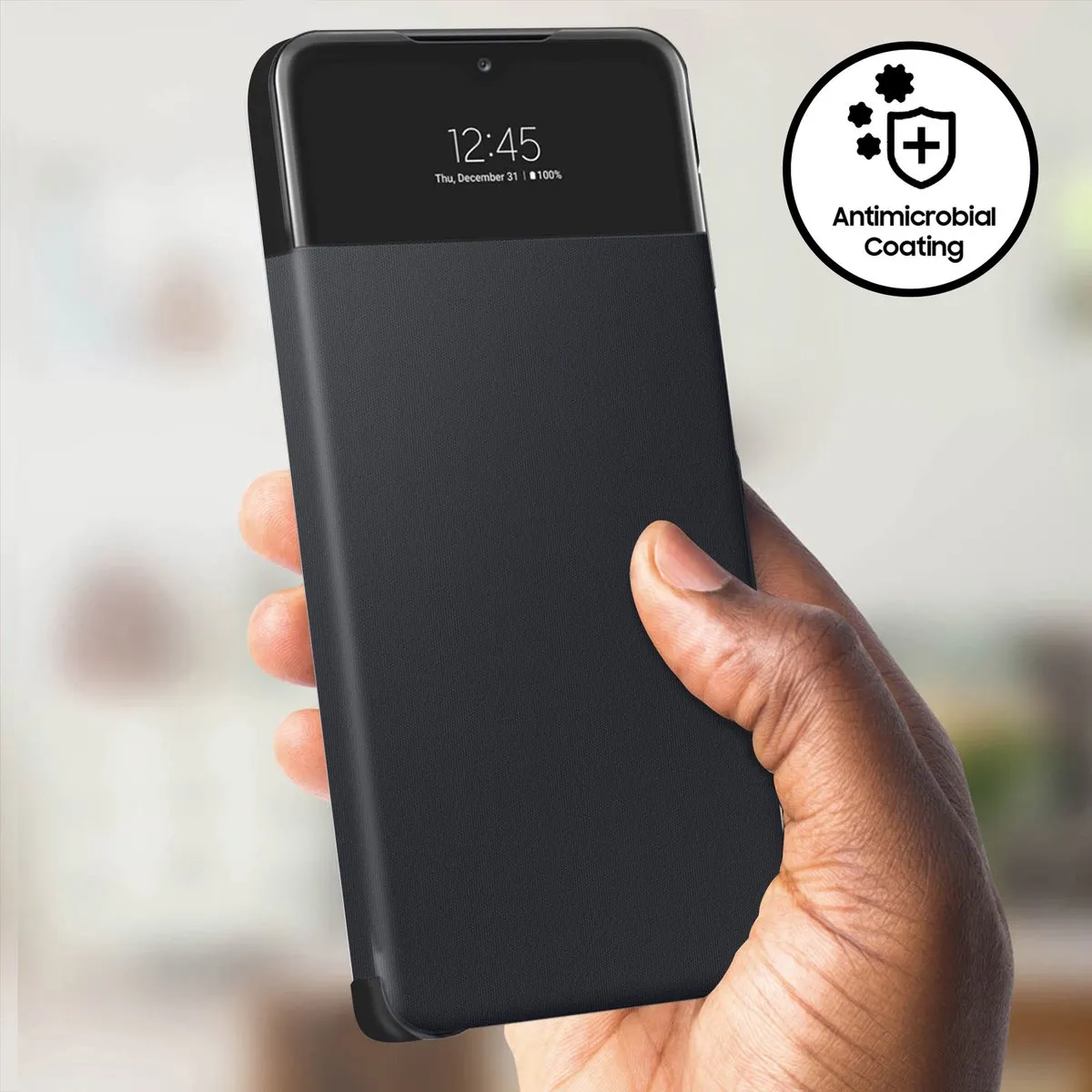 Samsung S-View Wallet Case EF-EA325PBEGEE - Galaxy A32 5G - Zwart