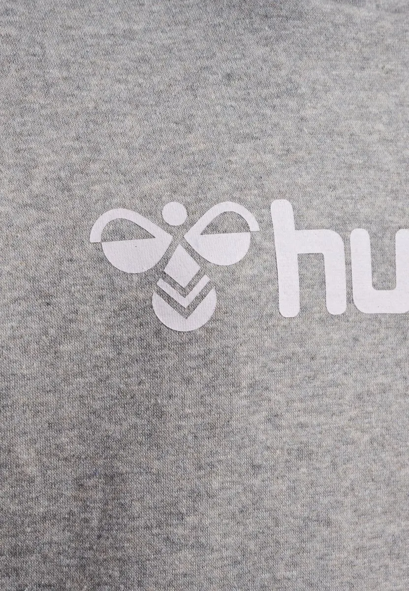 Hummel Mover Cotton Hoodie Kids - Grijs melange - afbeelding 4 van 6