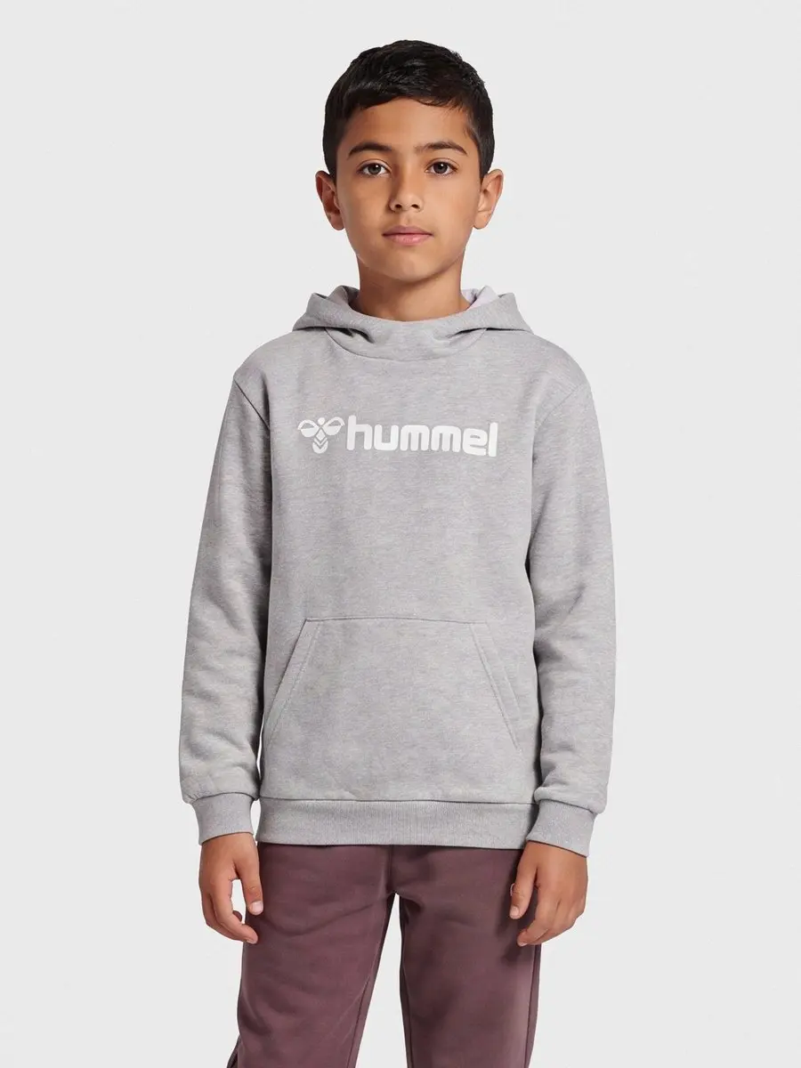 Hummel Mover Cotton Hoodie Kids - Grijs melange - afbeelding 5 van 6