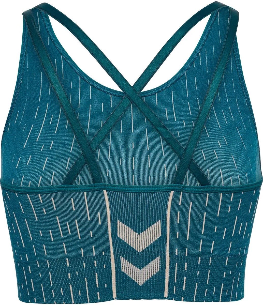Hummel MT Drops Naadloze Sportbeha - XS - Stargazer/Silver Lining - afbeelding 3 van 6
