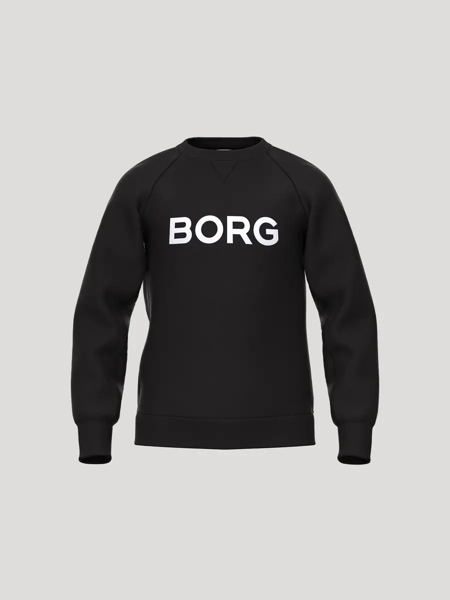 Björn Borg Essential 3 Sweater Jongens Trui Met Lange Mouwen Kinderen - Zwart - Maat 134-140