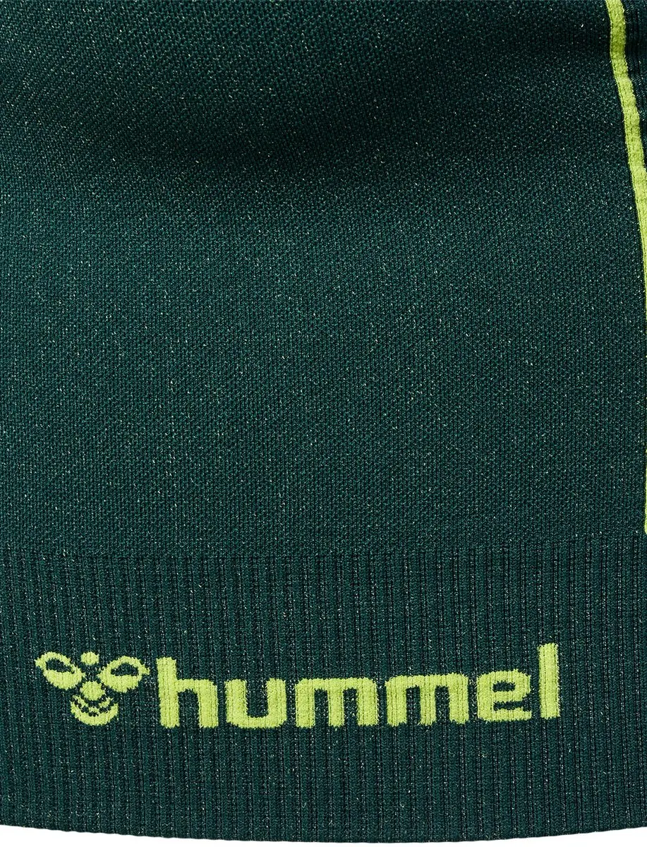 Hummel MT Zome Naadloze Sportbeha - XS - Deep Teal/Sulphur Spring - afbeelding 4 van 6