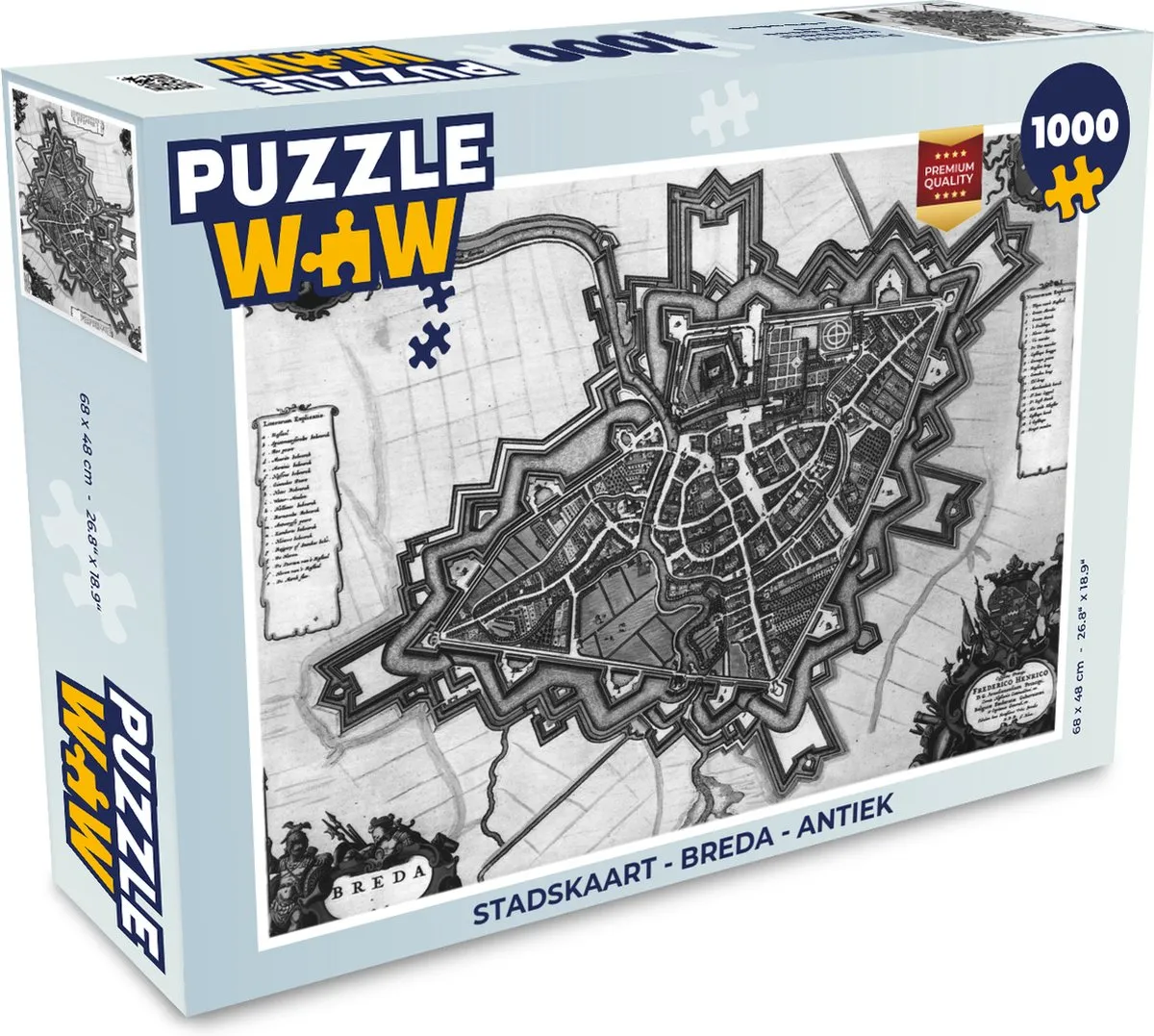 PuzzleWow Breda Antiek Legpuzzel 1000 Stuks