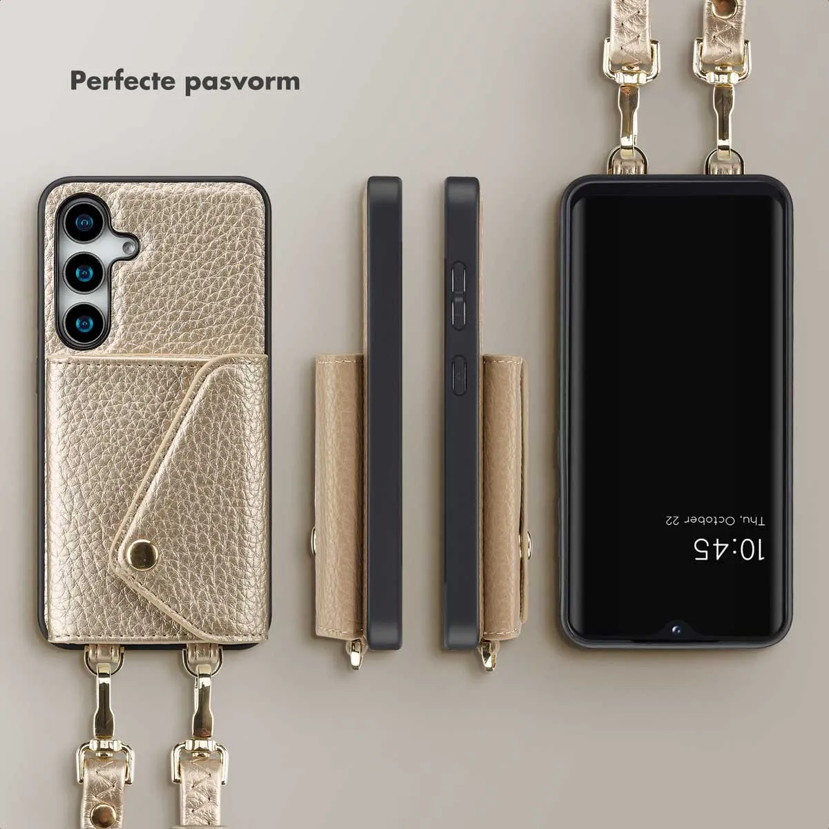 Selencia Sera Koordhoes Samsung Galaxy S24/S25 - Champagne - afbeelding 6 van 6