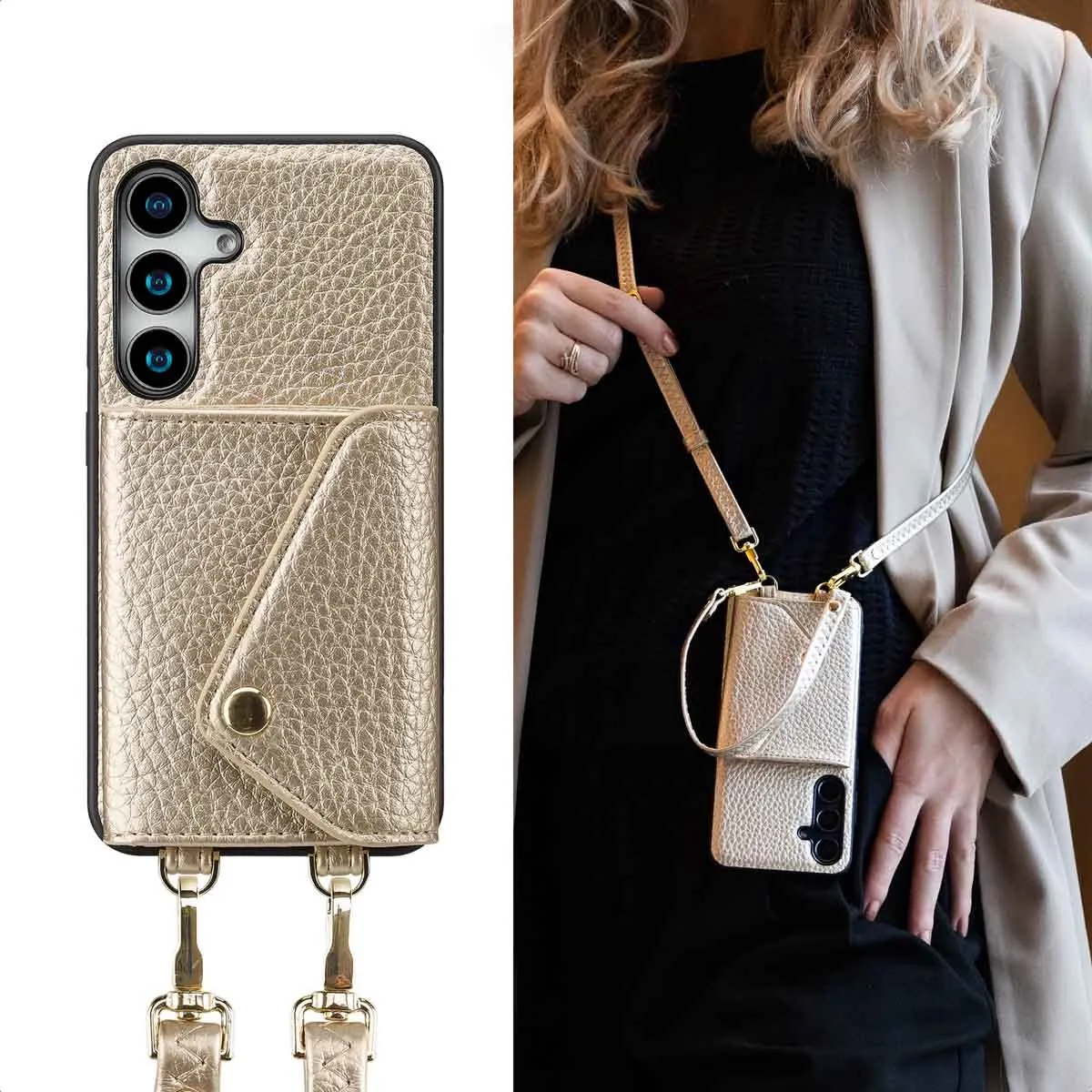 Selencia Sera Koordhoes Samsung Galaxy S24/S25 - Champagne
