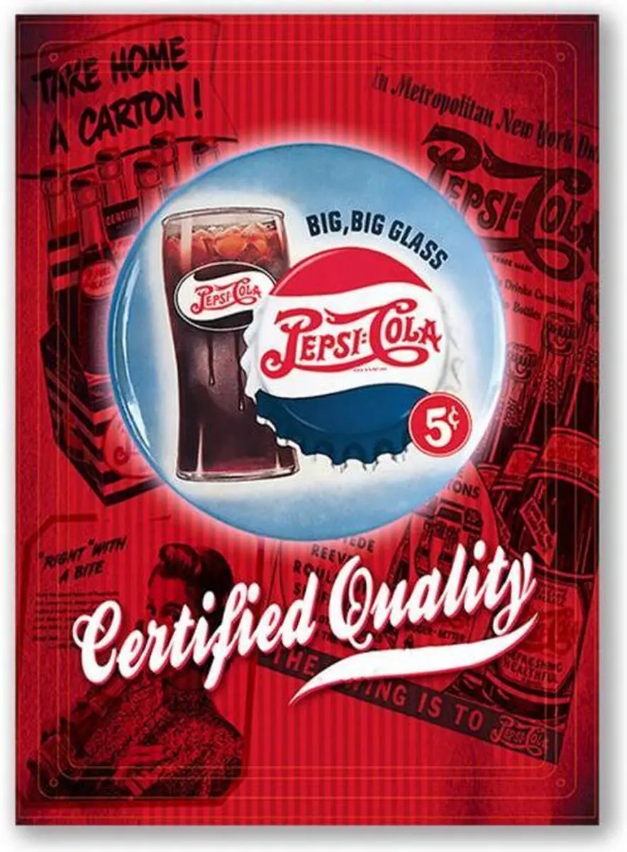 Pepsi Cola Certified Quality