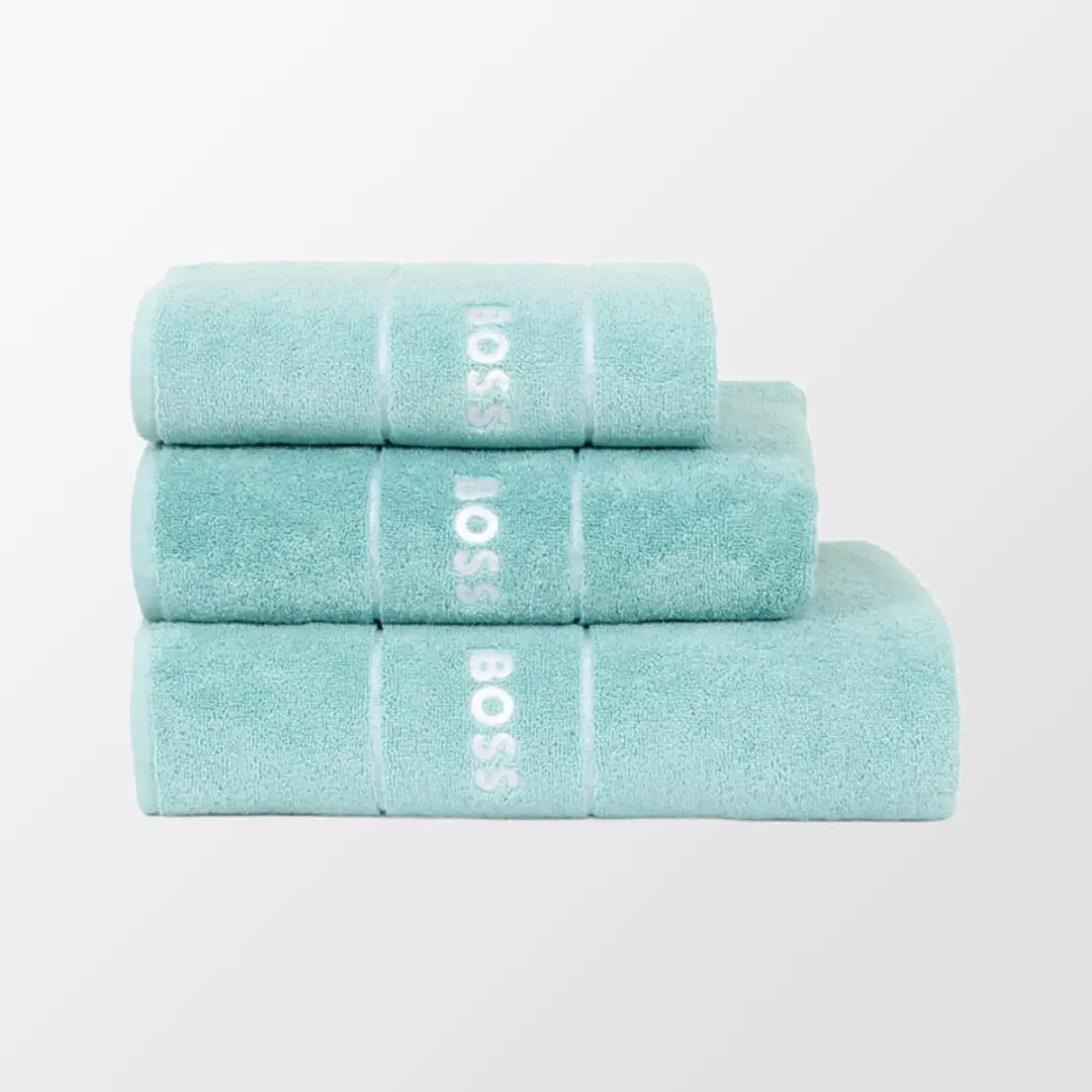 Hugo Boss Plain gastendoekje aruba blauw