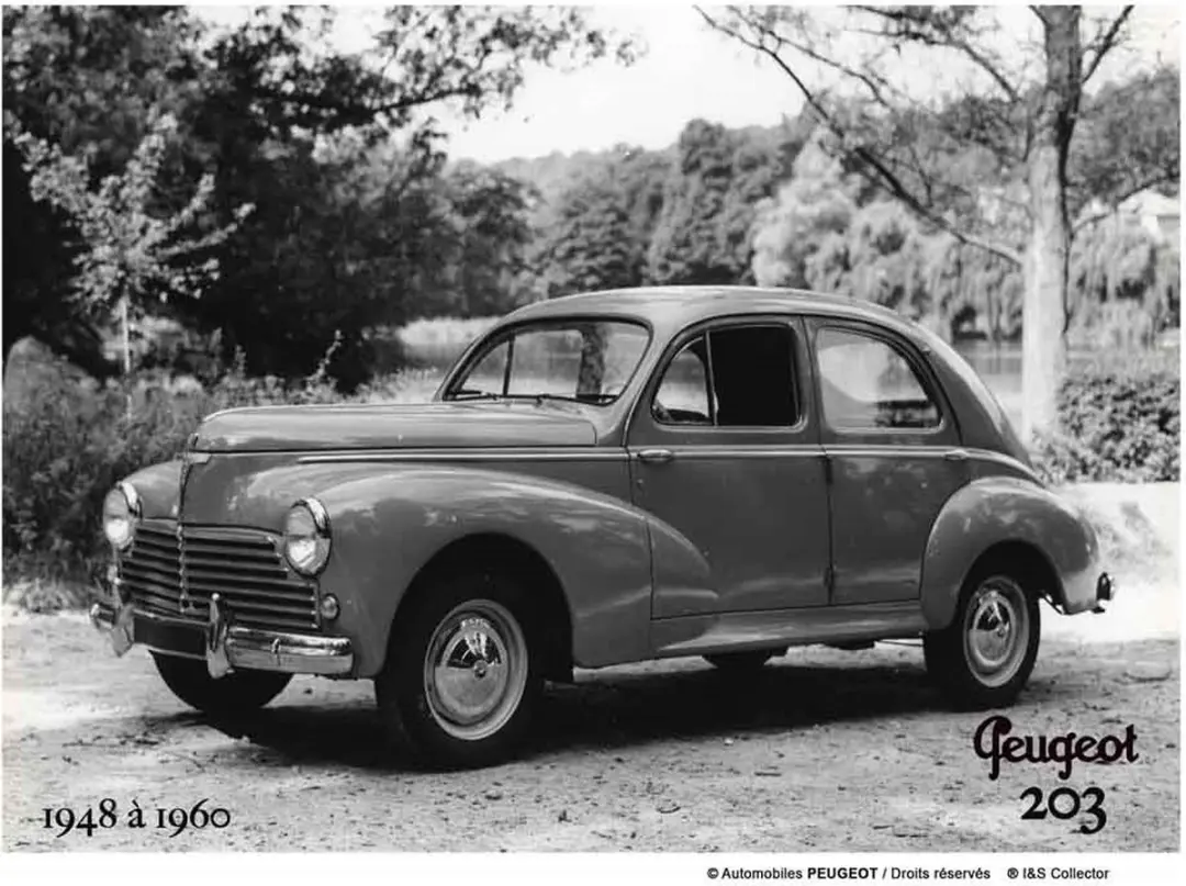 metalen wandbord Peugeot 203 15x20 Tin Sign