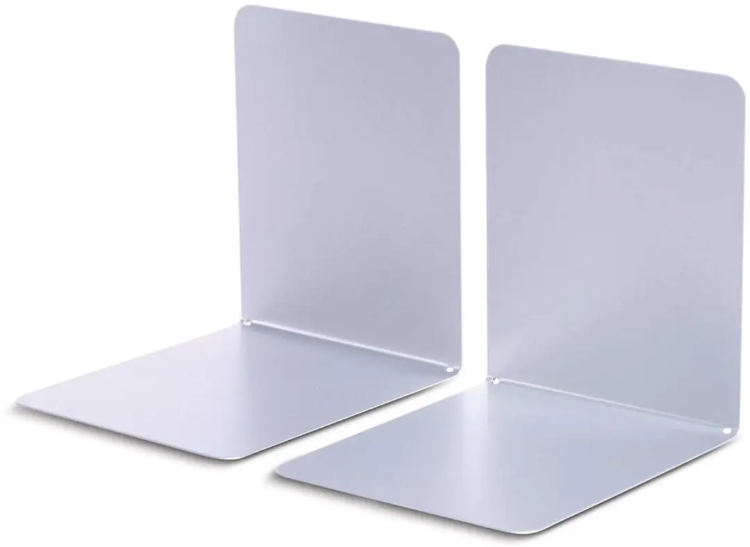 MAUL Magnetische Boekensteunen 14x12x14cm - Zilver - afbeelding 4 van 6