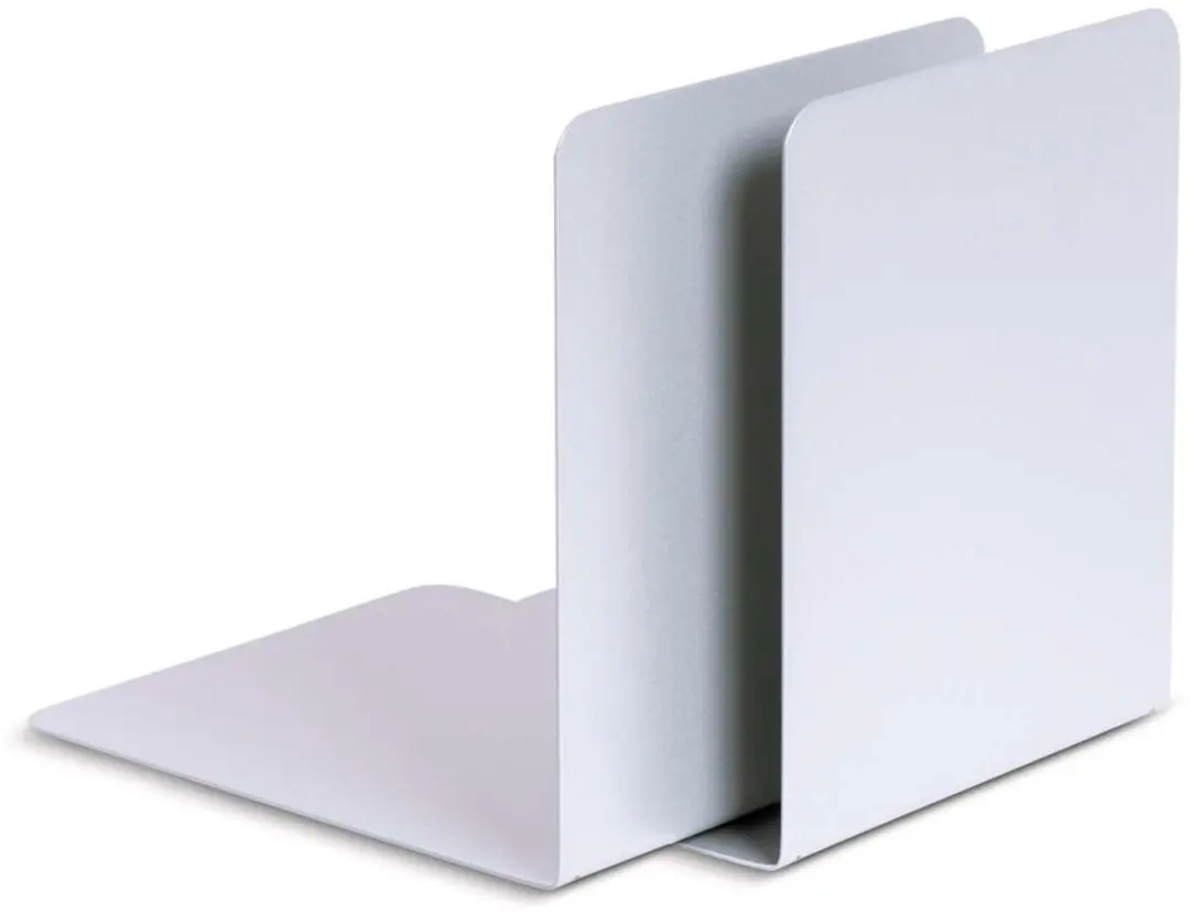 MAUL Magnetische Boekensteunen 14x12x14cm - Zilver - afbeelding 6 van 6