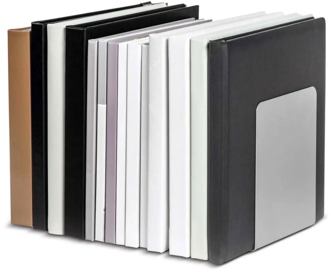 MAUL Magnetische Boekensteunen 14x12x14cm - Zilver - afbeelding 3 van 6